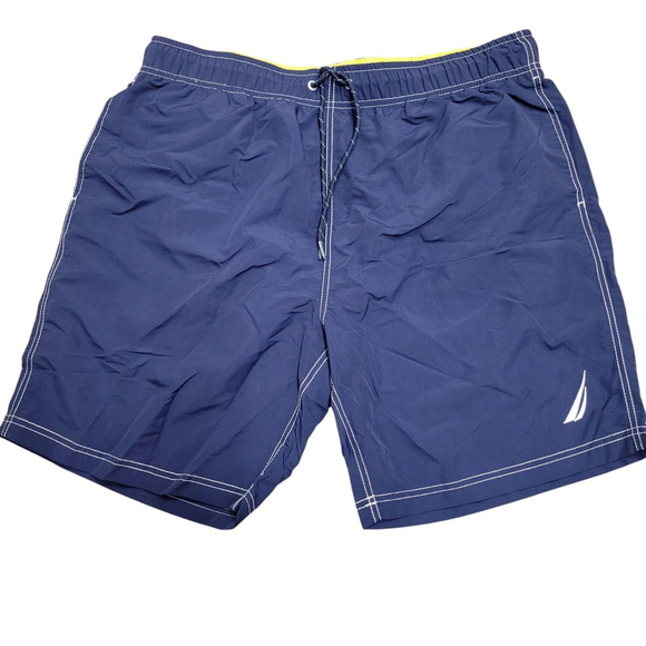 Nautica Embroidered Logo Men's Swim Shorts Size XL Excellent Condition - Picture 1 of 6